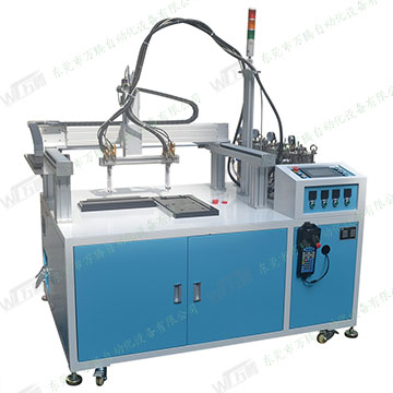 防水電源灌膠機紅黑極柱膠雙